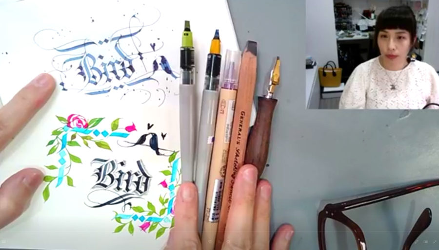 { 直播教學 } 一起來玩 平尖筆、平尖字體 ( 教材下載 ) - 筆尖溫度 Calligraphy01.com